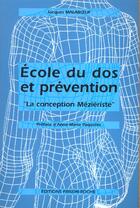 Couverture du livre « Ecole du dos et prevention » de J aux éditions Frison Roche