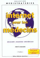 Couverture du livre « Internet pour les medecins » de Cassagne aux éditions Mmi