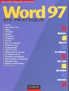 Couverture du livre « Word 97 En Pratique » de Eric et Molavy et Rodin aux éditions Dunod