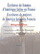 Couverture du livre « Écritures de femmes d'Amérique latine en France ; escrituras de mujeres de America latina en Francia » de  aux éditions Indigo Cote Femmes