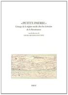 Couverture du livre « Petite patrie » de Laigneau-Fontaine S. aux éditions Droz