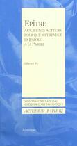 Couverture du livre « Apprendre 13 : Epitre aux jeunes acteurs pour que soit_1ERE_ED » de Olivier Py aux éditions Actes Sud