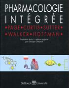 Couverture du livre « Pharmacologie integree » de Page aux éditions De Boeck