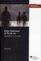 Couverture du livre « Entre itinérance et fin de vie ; sociologie de la vie moindre » de Dahlia Namian aux éditions Pu De Quebec