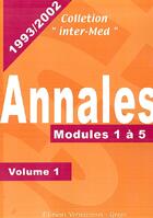 Couverture du livre « Annales 1993-2002 t.1 ; modules 1 à 5 » de  aux éditions Vernazobres Grego