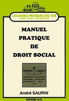 Couverture du livre « Manuel prat droit social » de Saurin aux éditions Editions Bpi