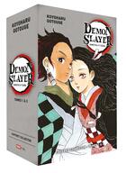 Couverture du livre « Demon slayer : coffret vol.1 : Tomes 1 à 3 » de Koyoharu Gotoge aux éditions Panini