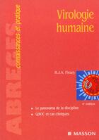 Couverture du livre « Virologie Humaine ; 4e Edition » de Herve Fleury aux éditions Elsevier-masson