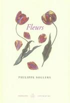 Couverture du livre « Fleurs » de Philippe Sollers aux éditions Hermann