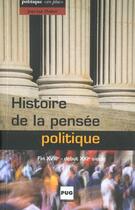 Couverture du livre « Histoire de la pensée politique » de Chabot aux éditions Pu De Grenoble