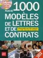 Couverture du livre « Plus de 1000 modèles de lettres et de contrats 2014 » de  aux éditions Prat