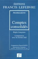 Couverture du livre « Comptes consolides » de Price Waterhouse aux éditions Lefebvre