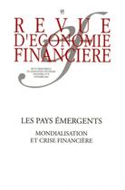 Couverture du livre « Les pays émergents ; mondialisation et crise financière » de  aux éditions Association D'economie Financiere