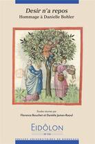 Couverture du livre « Eidôlon 115 : Désir n'a repos. Hommage à Danielle Bohler » de James/Bouchet F aux éditions Pu De Bordeaux