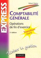 Couverture du livre « Comptabilite Generale ; Operations De Fin D'Exercice » de Robert Maeso aux éditions Dunod