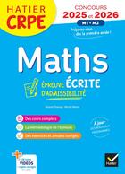 Couverture du livre « Mathematiques - crpe 2025-2026 - epreuve ecrite d'admissibilite » de Mante/Charnay aux éditions Hatier