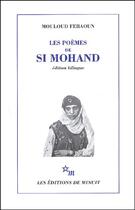 Couverture du livre « Les poèmes de Si Mohand » de Ali Feraoun aux éditions Minuit