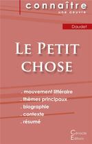 Couverture du livre « Le petit chose, d'Alphonse Daudet » de  aux éditions Editions Du Cenacle