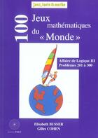 Couverture du livre « 100 jeux du monde (201-300) » de Gilles Cohen et Elisabeth Busser aux éditions Pole