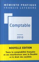 Couverture du livre « Mémento pratique ; comptable (édition 2010) » de  aux éditions Lefebvre