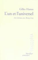 Couverture du livre « L'un et l'universel » de G Hanus aux éditions Verdier