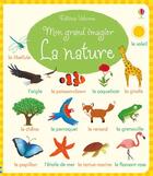 Couverture du livre « Mon grand imagier la nature » de Holly Bathie aux éditions Usborne