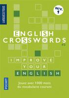 Couverture du livre « Mots croisés en anglais niveau 1 t.2 ; english crosswords » de Patricia Barriere aux éditions Langues Pour Tous