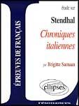 Couverture du livre « Stendhal, chroniques italiennes » de Samaan aux éditions Ellipses Marketing