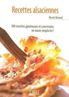 Couverture du livre « Recettes alsaciennes » de Nicole Renaud aux éditions First