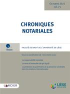 Couverture du livre « Chroniques notariales - volume 73 » de Yves-Henri Leleu aux éditions Larcier