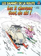 Couverture du livre « Les damnés de la route Tome 9 : les 2 chevaux font du ski » de Rudy et Achde aux éditions Bamboo