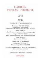 Couverture du livre « Cahiers Tristan L'Hermite. 1994, N  16 » de Cahiers Tristan L'He aux éditions Classiques Garnier