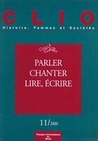 Couverture du livre « Parler chanter lire ecrire » de  aux éditions Pu Du Midi