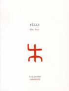 Couverture du livre « Feles » de Faye Ella aux éditions Obsidiane