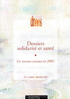 Couverture du livre « Les revenus sociaux en 2002 » de  aux éditions Documentation Francaise
