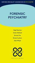 Couverture du livre « Forensic Psychiatry » de Whyte Sean aux éditions Oup Oxford