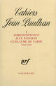 Couverture du livre « Correspondance - (1904-1920) » de Paulhan/Tarde aux éditions Gallimard (patrimoine Numerise)