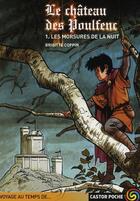 Couverture du livre « Le chateau des poulfenc t.1 les morsures de la nuit » de Brigitte Coppin aux éditions Pere Castor