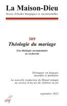 Couverture du livre « Revue la maison dieu 309 - volume » de  aux éditions Cerf