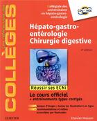 Couverture du livre « Hépato-gastro-entérologie - chirurgie digestive » de  aux éditions Elsevier-masson