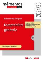 Couverture du livre « Comptabilité générale : Intègre le PCG 2025 conforme au règlement de l'ANC (arrêté du 26/12/2023 portant homologation) (édition 2024/2025) » de Beatrice Grandguillot et Francis Grandguillot aux éditions Gualino