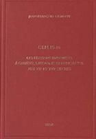 Couverture du livre « Gln 15-16. les editions imprimees a geneve, lausanne et neuchatel aux xve et xvie siecles » de Jean-Francois Gilmon aux éditions Droz