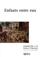 Couverture du livre « Contraste 52 - enfants entre eux » de  aux éditions Eres