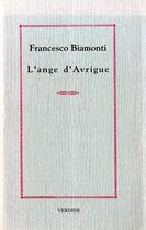 Couverture du livre « L'ange d'Avrigue » de Francesco Biamonti aux éditions Verdier