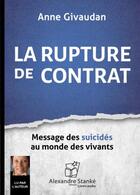 Couverture du livre « La rupture de contrat » de Anne Givaudan aux éditions Stanke Alexandre