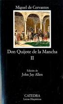 Couverture du livre « Don quijote de la mancha - ii » de Miguel Cervantes aux éditions Catedra
