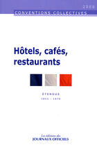 Couverture du livre « Hôtels, cafés, restaurants (édition 2008) » de  aux éditions Direction Des Journaux Officiels