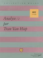 Couverture du livre « Analyse t.2 » de Tran Van Hiep aux éditions Belin Education