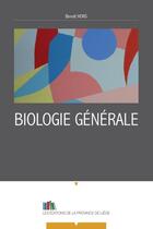 Couverture du livre « Biologie generale » de Hons Benoit aux éditions Edplg