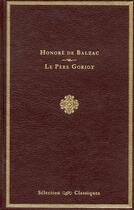 Couverture du livre « Le père Goriot » de Honoré De Balzac aux éditions Selection Du Reader's Digest